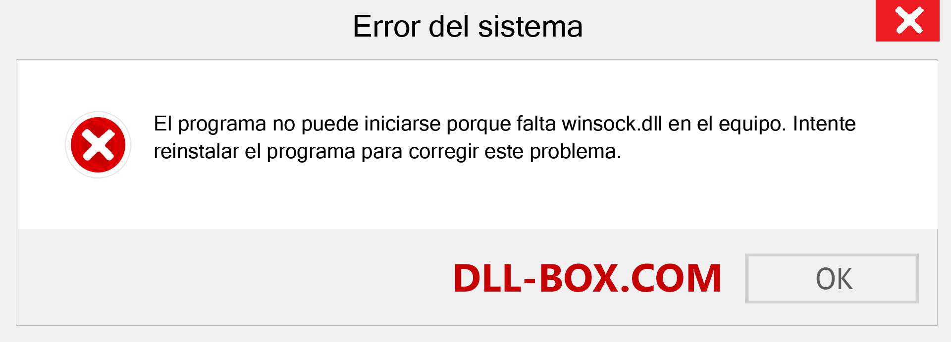 ¿Falta el archivo winsock.dll ?. Descargar para Windows 7, 8, 10 - Corregir winsock dll Missing Error en Windows, fotos, imágenes